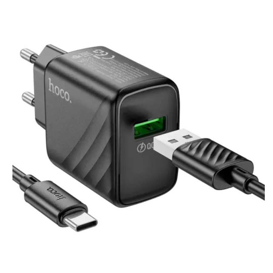 HOCO CS21A SINGLE PORT CHARGER SET