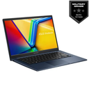 ASUS VIVOBOOK 14 X1404VA-1355U, (X1404VA-NK480W), INTEL I7-13TH GEN, 16GB DDR4 RAM (8GB ON BOARD), 512GB G4 PCIe SSD, 14 INCH FHD, WITH FINGERPRINT, ILLUMINATED KEYBOARD, WIFI5, BT, WIN11 LAPTOP